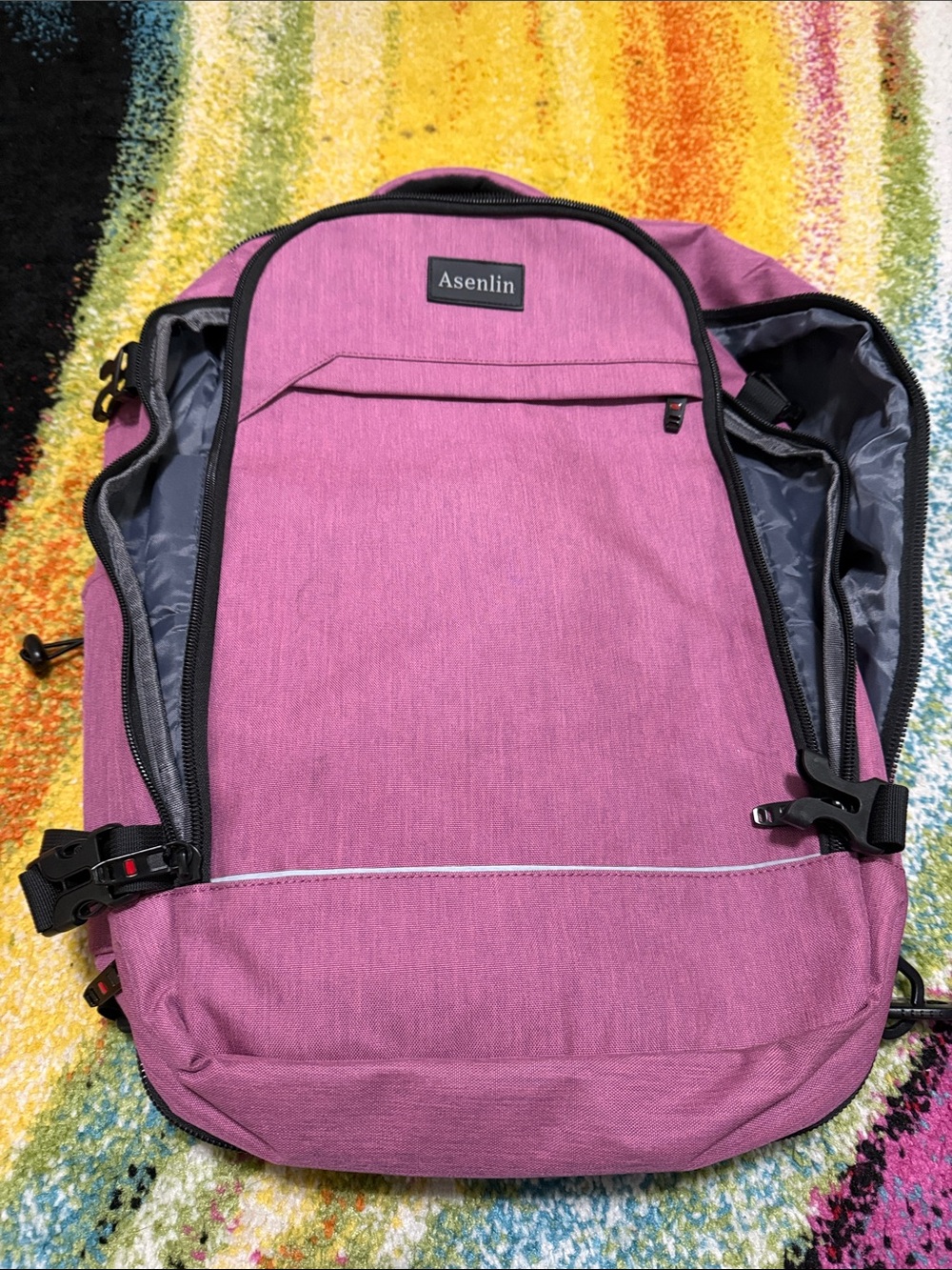 Pink Women's Backpack - Travel carry on airline approved laptop bag